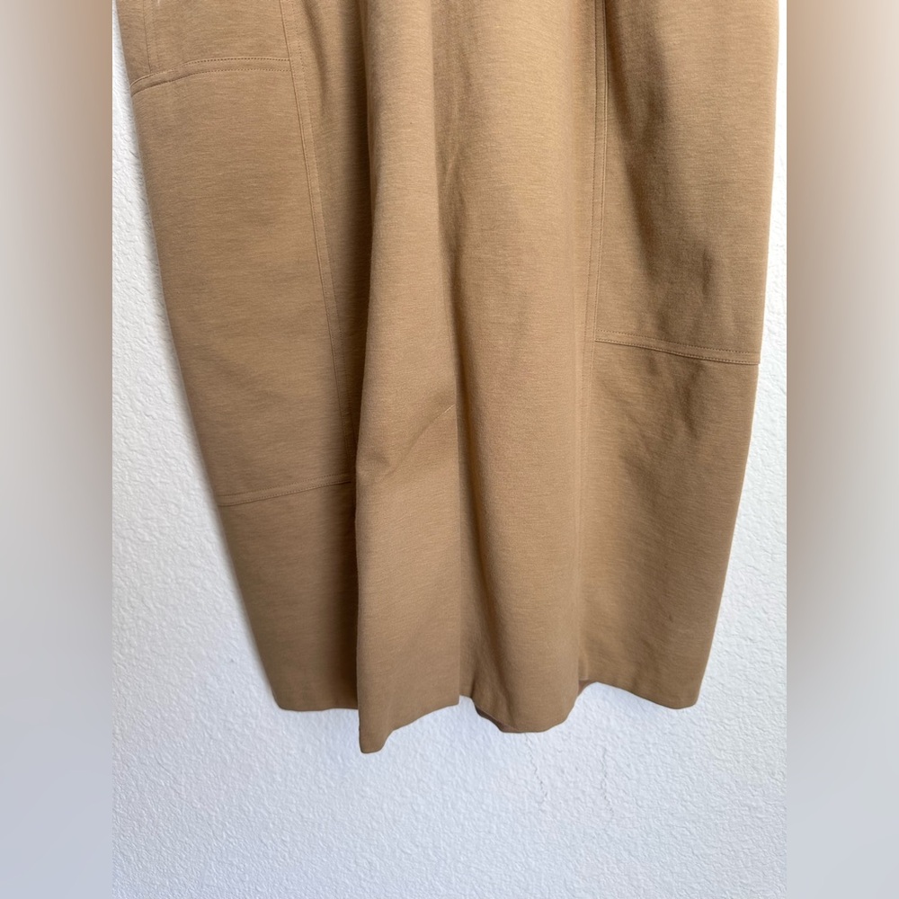 RALPH LAUREN Black Label Beige Sleeveless zip Dress Size 12 NWOT minimalist - Picture 14 of 15